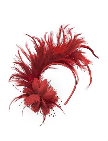 BABEYOND Fascinator Hats for Women Feather Headband Kentucky Headpiece Gatsby Derby Hat for Cocktail Wedding Tea Party in Saudi Arabia