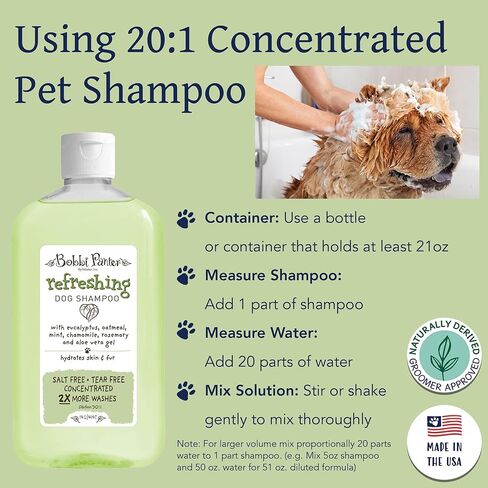 Bobbi Panter Natural Refreshing Dog Shampoo, 14-Ounce (2-Pack) in Saudi Arabia