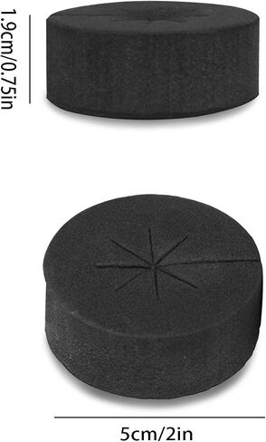 Lainrrew 36 Pcs 2" Garden Clone Collars, Cloning Collars Insert Fits 2" Net Pot Cups for Hydroponics Clone Machines (Black) in Saudi Arabia