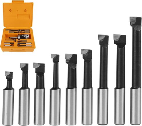 Boring Head, 2 Boring Head Set, MT2 M10 F1 12 50mm Boring Head with 9pcs 12mm Boring Bars Milling Set in Saudi Arabia