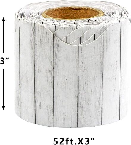 Dark Wood Scalloped Bulletin Board Border Trim for Classroom School Decoration Teacher Students Supply for Chalkboard Whiteboard 52 Ft in Saudi Arabia