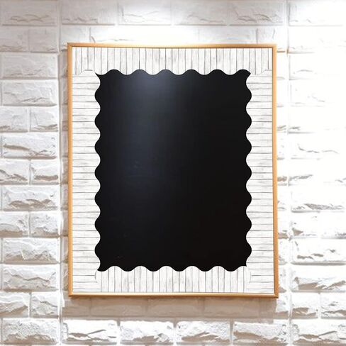 Dark Wood Scalloped Bulletin Board Border Trim for Classroom School Decoration Teacher Students Supply for Chalkboard Whiteboard 52 Ft in Saudi Arabia