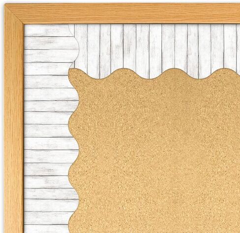 Dark Wood Scalloped Bulletin Board Border Trim for Classroom School Decoration Teacher Students Supply for Chalkboard Whiteboard 52 Ft in Saudi Arabia
