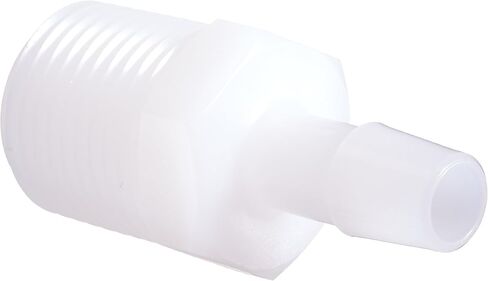 A8-6HDPE تركيب محول البولي إيثيلين عالي الكثافة، 1/2-14 NPT إلى 3/8 بوصة خرطوم بار (عبوة من 10) in Kuwait