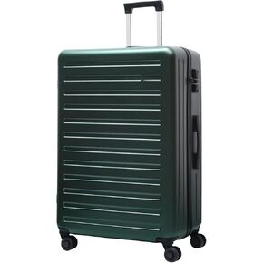 24 Inch Hardside Expandable Luggage, Checked Medium Luggage with TSA Lock & Spinner Silent Wheels, Lightweight ABS+PC Hardshell Suitcase, Dark Blue