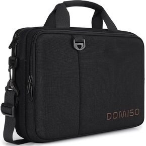 DOMISO 17.3 inch Laptop Bag Business Briefcase Water-resistant Notebook Messenger Shoulder Bag for 17.3" Macbook Pro 17/MSI GS73VR Stealth Pro/Lenovo IdeaPad/ASUS ROG/HP Envy,Brown in Kuwait