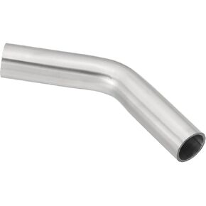 PATIKIL 45 Degree Bend Elbow, 1 8/9inch OD Sanitary Exhaust Pipe Elbow Intercooler Pipe Mandrel Elbow Connector Tube for Welding Brewery Equipment HVAC Stair Handrail, 2 Pcs
