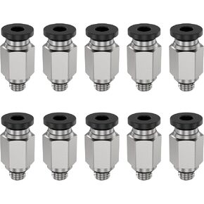 PC6-M6 pc6-m6 air hose fittings air line fittings bowden tube connector pneumatic fittings ptfe tube connector push to connect air fittings (10 per box)