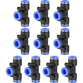PE 3/16 OD Blue quick connect fittings quick connect air hose fittings push-to-connect fittings push to connect fittings ptfe tube connector mack truck parts (10 per box)