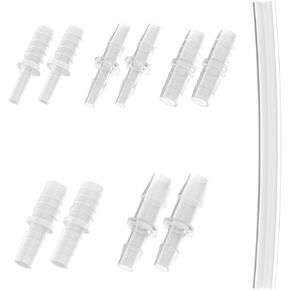 Female Urination Device Connector, Hose Barb Fittings 10Pcs, Connect The Urinal Tightly to the Extension Tube, Reusable Pipeline Connector, 1/5",7/25",7/20",11/25",47/100" (7/20" to 5 Diameters)
