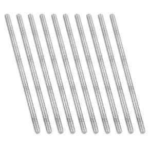 PATIKIL 5/16"-18 UNC 304 Stainless Steel Fully Threaded Rod, 10Pcs 3.5" Length Long Threaded Screw Right Hand Threads All Threaded Rod Studs for Anchoring Bolt, Clamps, Hangers and U-Bolts