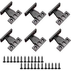 Tunish 6 Pairs Push in Plinth Panel Furniture Connectors Bracket Fixings for Furniture Installation Move The Panel.（24 Screws）