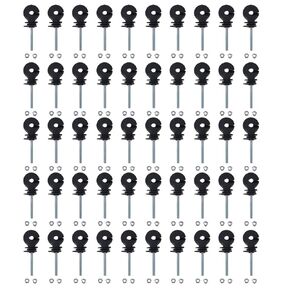 50Pcs Electric Fence Insulator, M6 Screw Type Screw-in Insulator Fence Post Wood Post Insulator for Electric Fence Agricultural Fencing