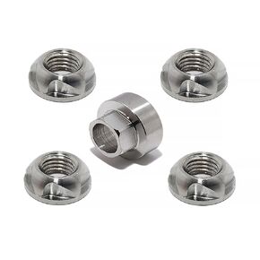 3/8-16 304 Stainless Steel Anti-Theft Locking Nuts 16TPI Security Hardware Kit for Mountain Bike Awning Car Accessories for Styling Light Bar Safety,(4 Lock+ 1 Key)