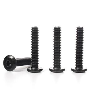 Black Oxide 1/4-20 Hex Bolts Screws External Hex Head Stainless Steel 304 Fully Threaded Hex Bolt 1/4-20 x 1-1/2" Length 30-Piece