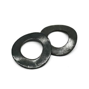 M6 Metric Wave Spring Washer,Carbon Steel Spring Wave Washer Gasket,Wave Spring Washers with Black Oxidized Finish for Screw Bolt(100Pcs)