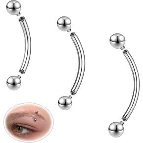 14G Belly Button Ring Surgical Stainless Steel Round Cubic Zirconia Belly Button Navel Piercing Ring 10mm 12mm 14mm Navel Piercing Jewelry For Women Men Belly Piercings Barbell Jewelry