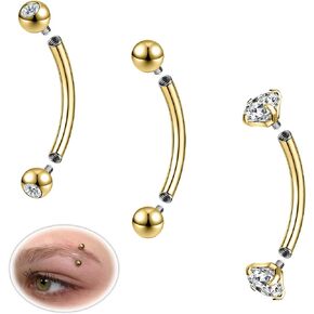 14G Belly Button Ring Surgical Stainless Steel Round Cubic Zirconia Belly Button Navel Piercing Ring 10mm 12mm 14mm Navel Piercing Jewelry For Women Men Belly Piercings Barbell Jewelry