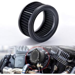 Motorcycle Air Cleaner Intake Moto Air Filter Replacement System Kit for Har ley Sport ster XL883 XL1200 X48 72 2004-2018,Air Cleaner Filter,Air Intake Filters,Cleaner Intake Filter(Pack of 1)