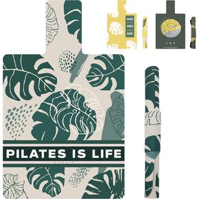 Pilates Reformer Mat, Foldable Pilates Reformer Cover with 2 Options, 39in x 24in Pilates Reformer Mat Towel