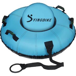 Snow Tube for Sledding, Heavy Duty 40" Snow Sled with 4 Handles and Cushion Seat, Inflatable High Speed 600D Canvas Cover Ski Tubes with Towable Strap (Blue) in Saudi Arabia