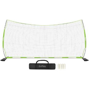 Lacrosse Backstop Net Soccer Backstop Net for Backyard Sport Netting Barrier 20 x 10 ft Ball Stop Net Includes Portable Carry Bag 2 Sand Bags 4 Ground Stakes
