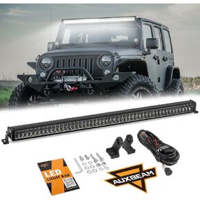 Auxbeam 12 Inch LED Light Bar 96W 10560LM Anti-Glare Offroad LED Driving Light Bar Dual Row Offroad Flood Driving Beam Work Light for Truck Jeep Cars Wrangler ATV UTV Boat