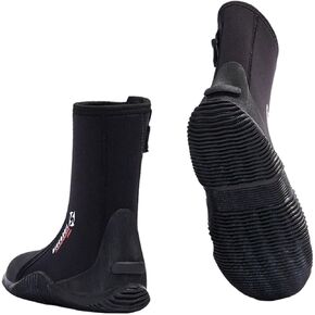 Dive Boots with Anti-Slip Sole 5mm Neoprene Diving Boots Water Boots for Men Women Neoprene Bootie for norkeling Scuba Diving Surfing Rafting Windsurfing