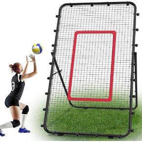 Adjustable Volleybal Net 7x4 Ft,Volleyball Training Equipment for Lacrosse, Baseball, Soccer,Tennis,Backyard Volleyball Rebounder Hitting Serving Passing Spike Practice