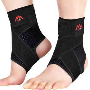 Ankle Brace, 2PCS Ankle Braces for Men & Women, Adjustable Compression Ankle Wrap Support for Ankle Protection, Breathable & Comfortable, Ankle Support Brace for Sprains