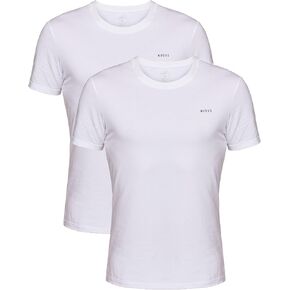 NUDUS Men's Soft Cotton T-Shirt Set of 2 Perfect Sleep Shirt & Everyday Comfort