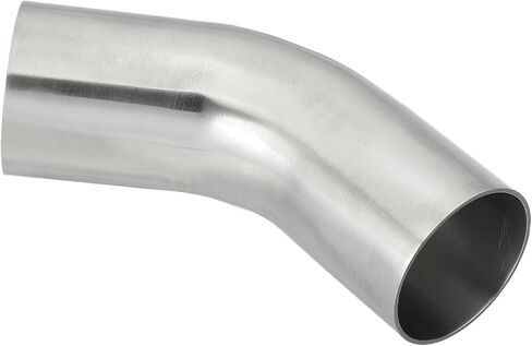 PATIKIL 45 Degree Bend Elbow, 1 8/9inch OD Sanitary Exhaust Pipe Elbow Intercooler Pipe Mandrel Elbow Connector Tube for Welding Brewery Equipment HVAC Stair Handrail, 2 Pcs in Saudi Arabia