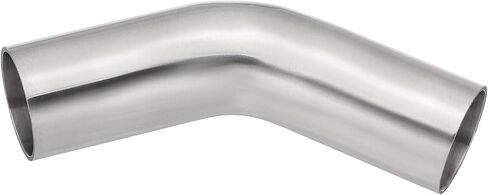 PATIKIL 45 Degree Bend Elbow, 1 8/9inch OD Sanitary Exhaust Pipe Elbow Intercooler Pipe Mandrel Elbow Connector Tube for Welding Brewery Equipment HVAC Stair Handrail, 2 Pcs in Saudi Arabia