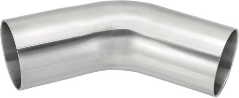 PATIKIL 45 Degree Bend Elbow, 1 8/9inch OD Sanitary Exhaust Pipe Elbow Intercooler Pipe Mandrel Elbow Connector Tube for Welding Brewery Equipment HVAC Stair Handrail, 2 Pcs in Saudi Arabia
