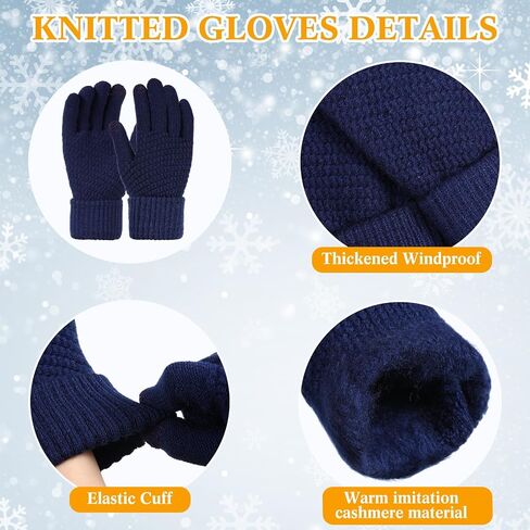 ShinyMatch 2 Pairs Winter USB Heated Gloves and Knitted Gloves Set for Women Men Thermal Half and Full Finger Hand Warmer Gloves in Saudi Arabia