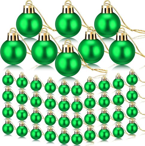Sumind 48 Pieces Christmas Ball Ornaments Mini Matte Multicolor Christmas Hanging Ball Ornament Xmas Ball Tree Decorations Miniature Balls for Christmas Tree Party Decor (Multicolored,1.2 Inch) in Saudi Arabia