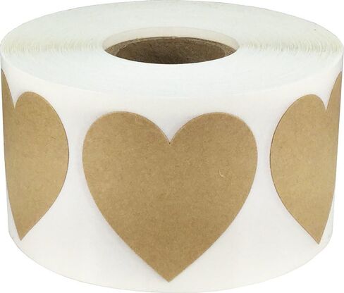 White Heart Stickers Valentine's Day Crafting Scrapbooking 1.5 Inch 500 Adhesive Stickers in Saudi Arabia