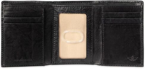 Dockers Men's RFID Extra Capacity Trifold Wallet, Black, One Size, Black, One Size, Rfid Extra Capacity Trifold Wallet in Kuwait