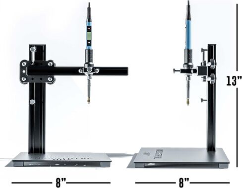 Heat Insert Press Machine - Vertical Heat Set Tool with Interchangeable Tips (M2/M2.5/M3/M4/M5/M6/M8) for Knurled Copper & Brass Threaded Inserts for Plastic Parts (Heat Insert Press + 400 Inserts) in Saudi Arabia