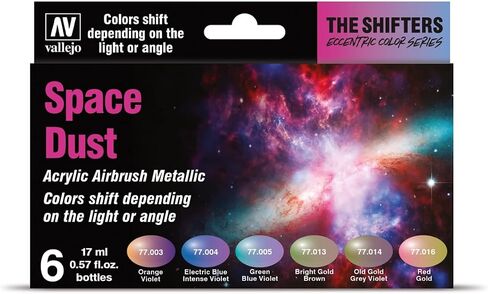 Vallejo 77.092 The Shifters Galaxy Dust، أسود، أخضر، فضي، فيروزي، أكريليك in Kuwait