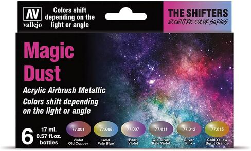 Vallejo 77.092 The Shifters Galaxy Dust، أسود، أخضر، فضي، فيروزي، أكريليك in Kuwait