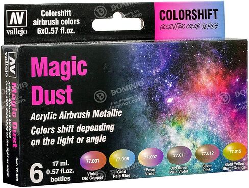 Vallejo 77.092 The Shifters Galaxy Dust، أسود، أخضر، فضي، فيروزي، أكريليك in Kuwait
