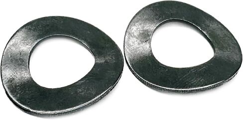 M6 Metric Wave Spring Washer,Carbon Steel Spring Wave Washer Gasket,Wave Spring Washers with Black Oxidized Finish for Screw Bolt(100Pcs) in Kuwait