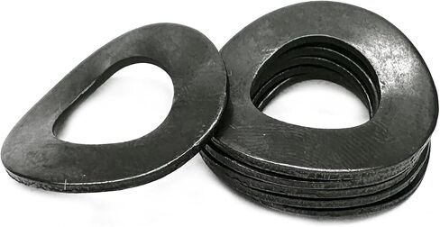 M6 Metric Wave Spring Washer,Carbon Steel Spring Wave Washer Gasket,Wave Spring Washers with Black Oxidized Finish for Screw Bolt(100Pcs) in Kuwait