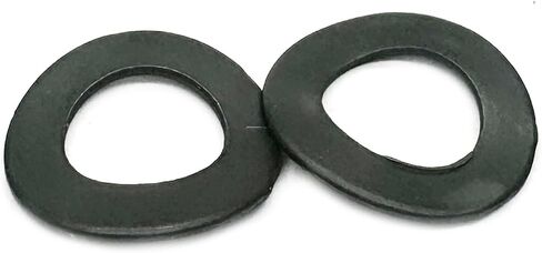 M6 Metric Wave Spring Washer,Carbon Steel Spring Wave Washer Gasket,Wave Spring Washers with Black Oxidized Finish for Screw Bolt(100Pcs) in Kuwait