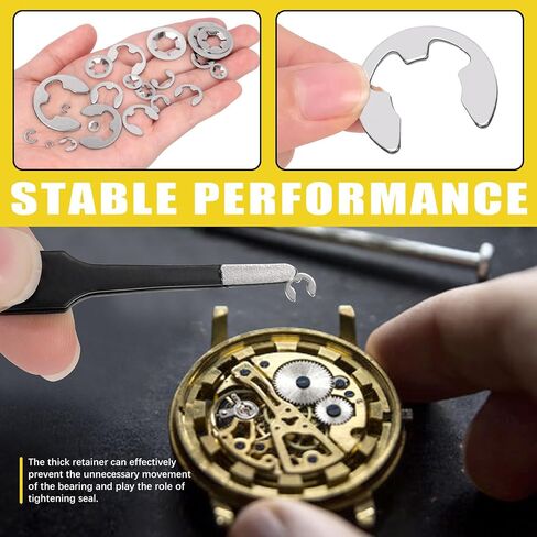 237Pcs Stainless Steel Internal Tooth Star Lock Washers and E-Clip Assortment Set, Quick Speed Locking Washers(M2-M12), E Clip Circlip External Retaining Rings(1.5mm-15mm) in Saudi Arabia