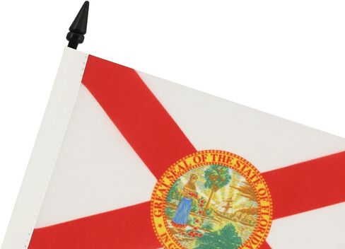 AZ FLAG Connecticut Table Flag 4'' x 6'' - US State of Connecticut Desk Flag 15 x 10 cm - Black Plastic Stick and Base in Saudi Arabia