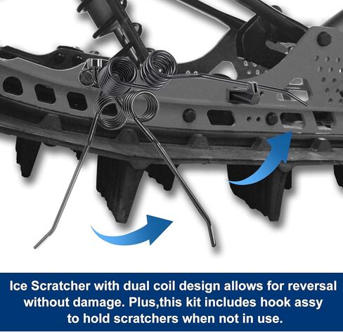 860201728 ماكينات خدش الجليد - ماكينات خدش الجليد على شكل قضبان زنبركية مثبتة على الجليد متوافقة مع Ski-Doo تناسب طرازات REV G4 REV-XM وREV-XP Chassis Summit 860201140 860201761 in Kuwait