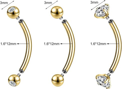 14G Belly Button Ring Surgical Stainless Steel Round Cubic Zirconia Belly Button Navel Piercing Ring 10mm 12mm 14mm Navel Piercing Jewelry For Women Men Belly Piercings Barbell Jewelry in Saudi Arabia