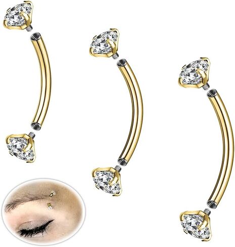 14G Belly Button Ring Surgical Stainless Steel Round Cubic Zirconia Belly Button Navel Piercing Ring 10mm 12mm 14mm Navel Piercing Jewelry For Women Men Belly Piercings Barbell Jewelry in Saudi Arabia